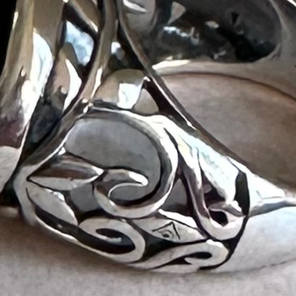 Silpada .925 Sterling Silver/Chalcedony Smoky Swirl Ring Size 7 R2045. - Picture 7 of 7